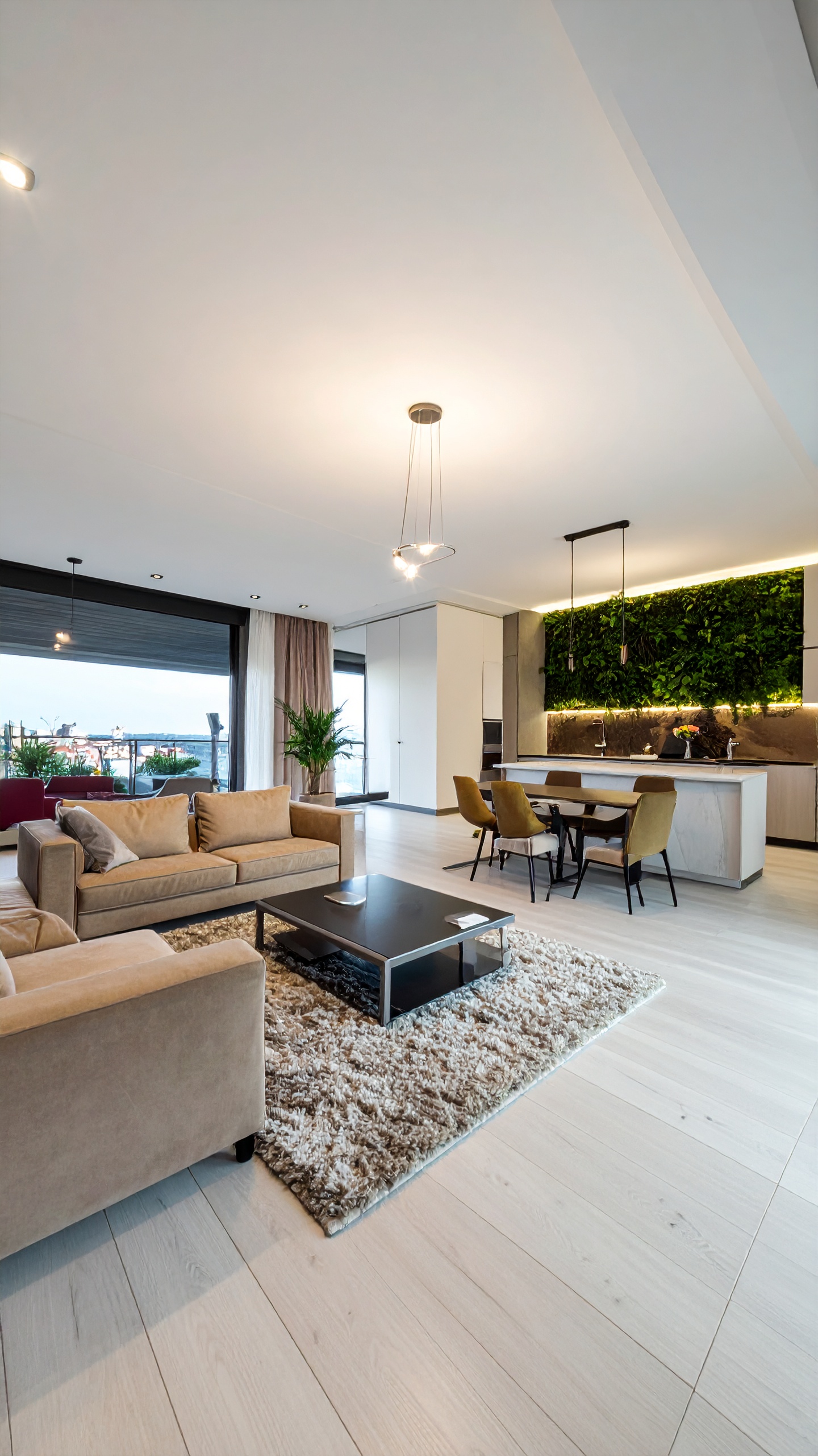 Rénovation appartement mur végétal Pau Home Reno