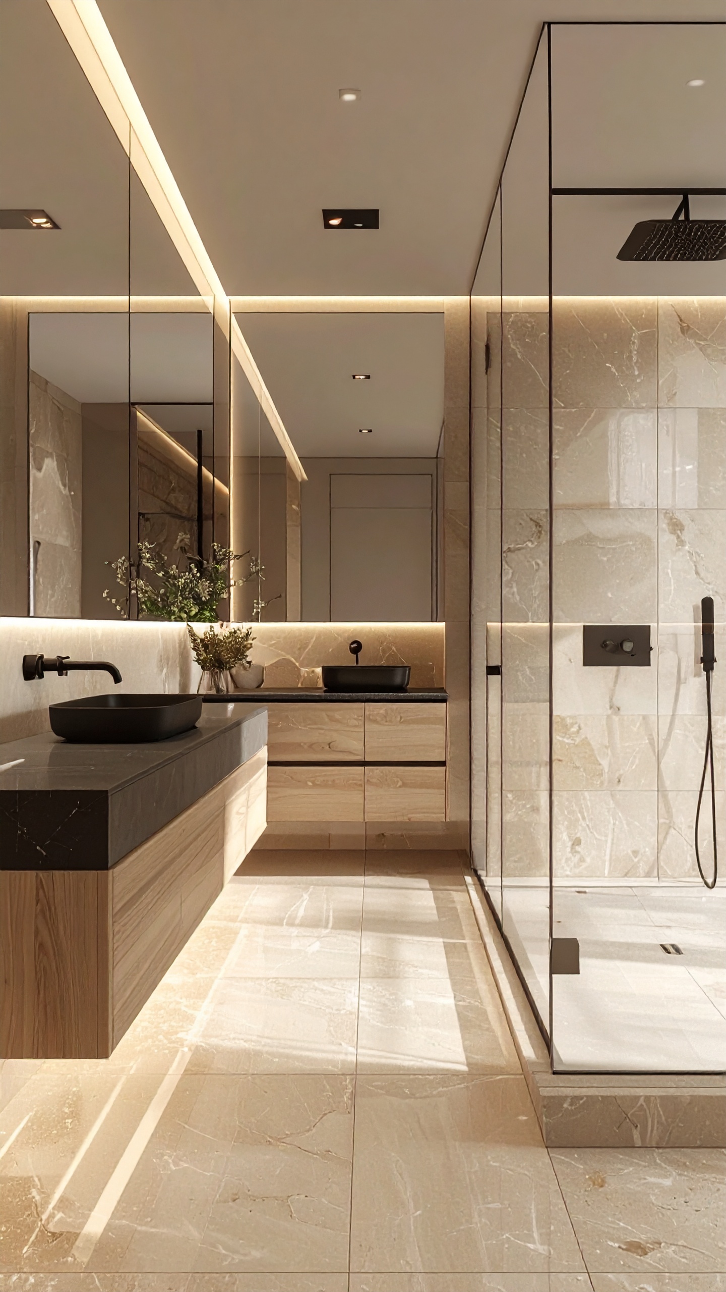 Rénovation salle de bain marbre Tarbes Home Reno