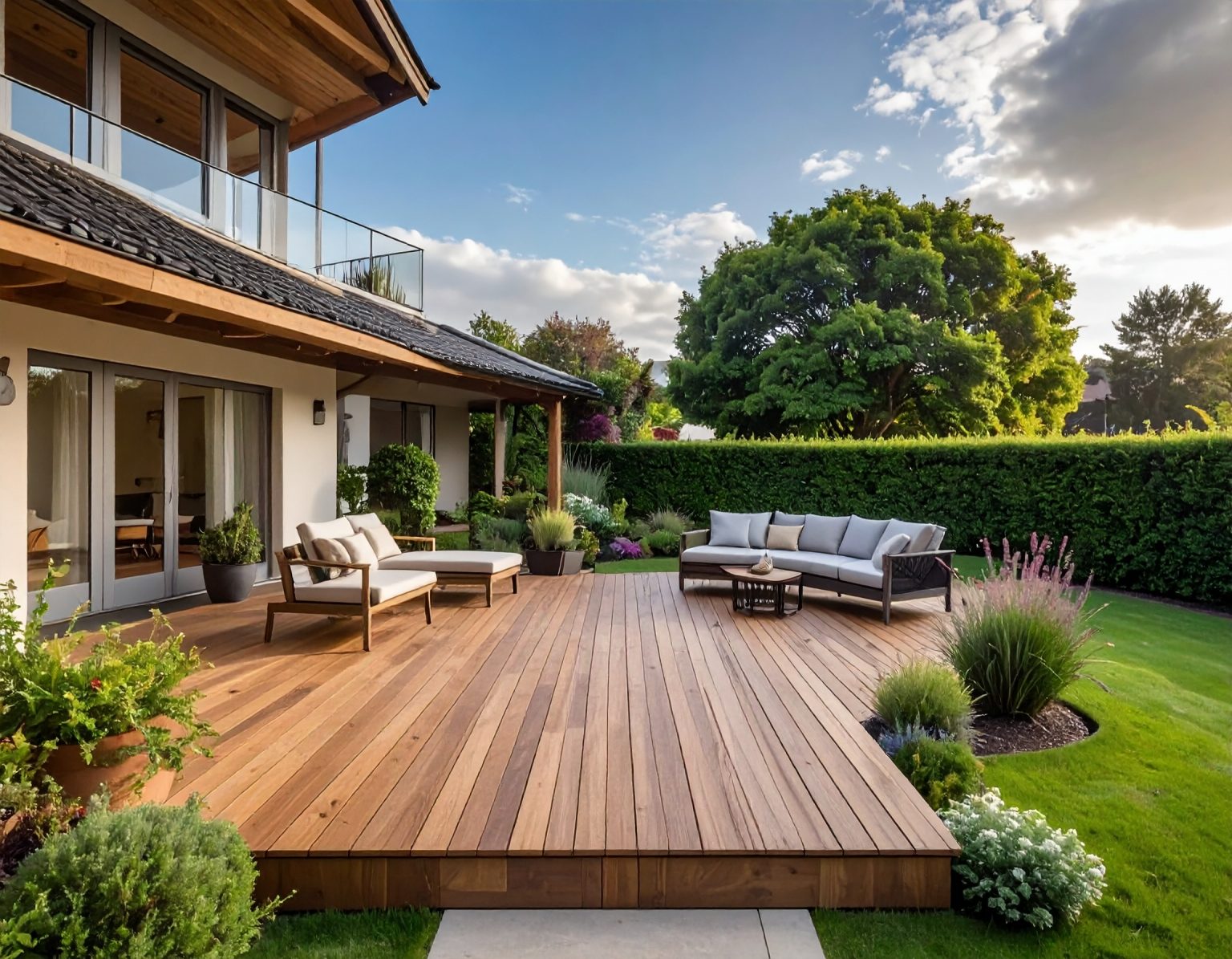 Firefly_Photo réaliste, terrasse en bois (lames Douglas) de 20–30 m², maison individuelle cla 384995 (1)